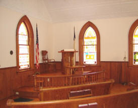 From left pews
